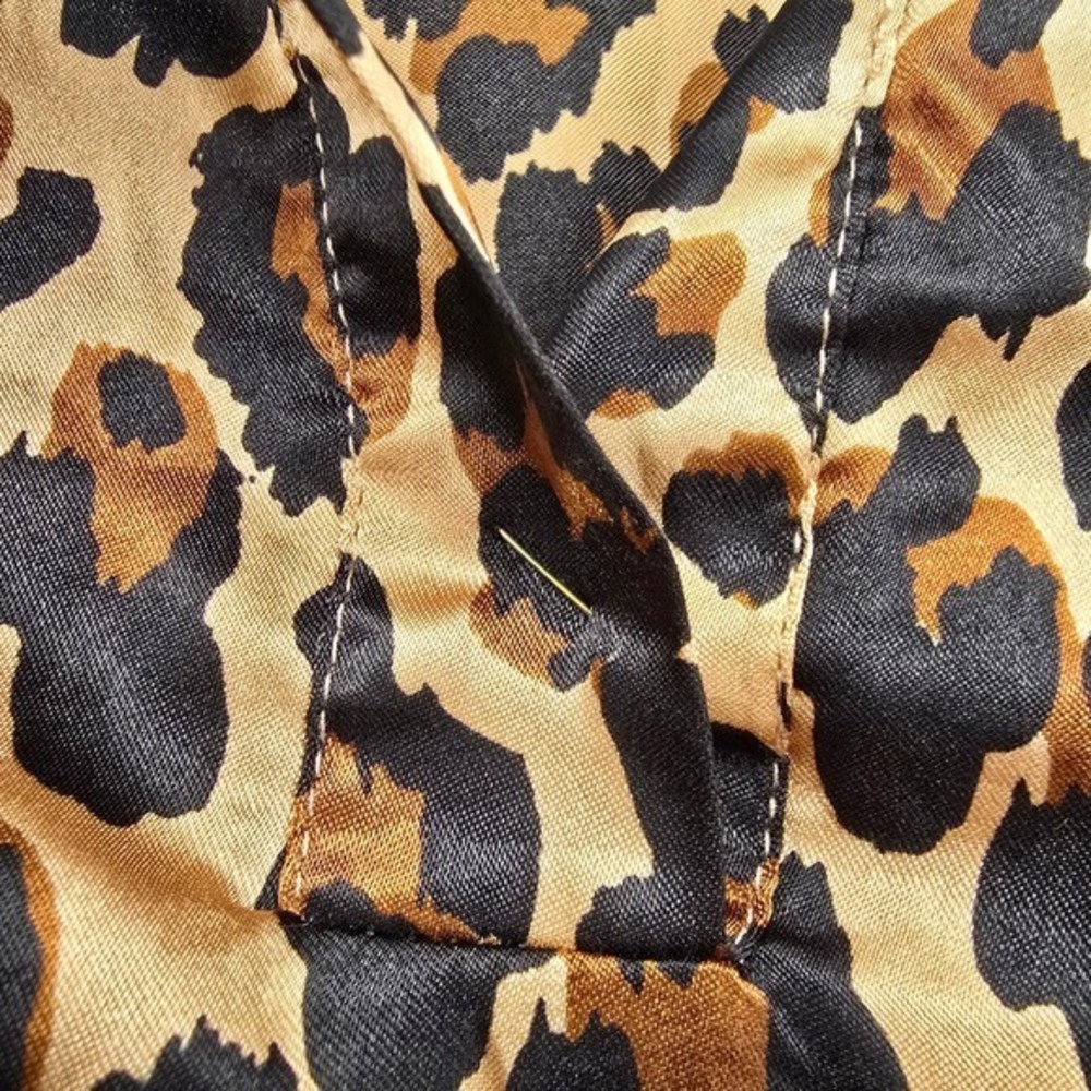 Adrienne‎ Vittadini Collection Women's Leopard Print V Neck 3/4 Sleeve Top Small - Picture 8 of 11